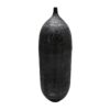 Vaso Preto 33 x 33 x 120 cm Alumínio
