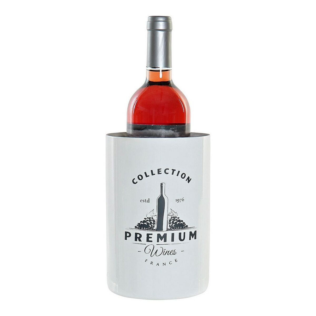 Arrefecedor de Garrafas Branco Prateado Aço inoxidável 12 x 12 x 18 cm - Image 2