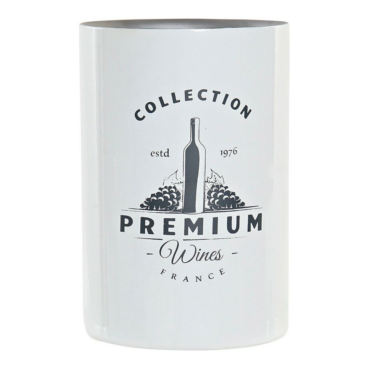 Arrefecedor de Garrafas Branco Prateado Aço inoxidável 12 x 12 x 18 cm