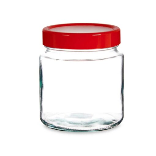 Bote Vermelho Transparente Vidro Polipropileno (1 L) (12 Unidades) - Image 2