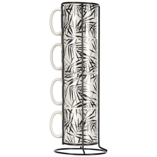 Conjunto de 4 Canecas Secret de Gourmet Com suporte Porcelana