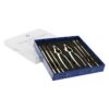 Conjunto para Marisco Dourado Aço inoxidável 8 Peças 3 x 3 x 15 cm