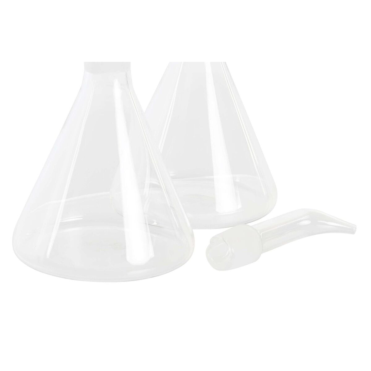 Galheteiro 200 ml 19,5 x 10 x 23,5 cm Metal Transparente 2 Unidades Vidro de Borosilicato - Image 4