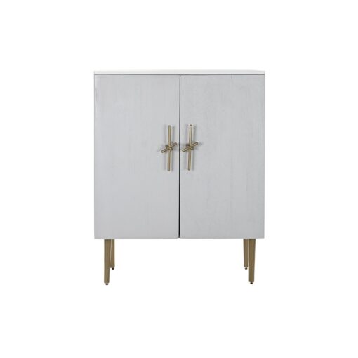 Mobiliário Auxiliar BAR Dourado Branco Ferro Madeira de mangueira (85 x 45 x 110 cm) - Image 3