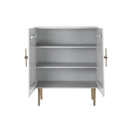 Mobiliário Auxiliar BAR Dourado Branco Ferro Madeira de mangueira (85 x 45 x 110 cm) - Image 6