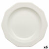 Plat bord Churchill Artic White Cerâmica Branco servies Ø 27 cm (6 Unidades)