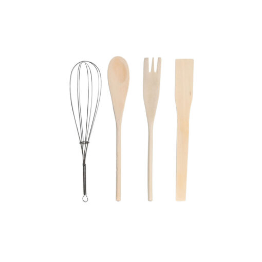 Recipiente para Utensílios de Cozinha Cor de Rosa Metal Branco Dolomite Madeira MDF 12 x 12 x 25 cm (5 Unidades) - Image 2