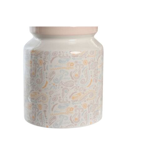 Recipiente para Utensílios de Cozinha Cor de Rosa Metal Branco Dolomite Madeira MDF 12 x 12 x 25 cm (5 Unidades) - Image 3