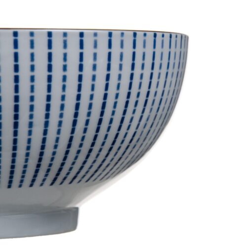 Saladeira 20 x 20 x 9,5 cm Porcelana Azul Branco - Image 3