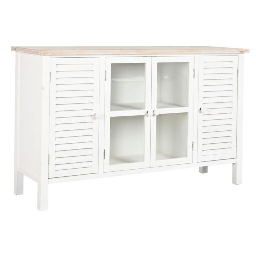 Aparador Branco Abeto Madeira MDF 130 x 40 x 80 cm