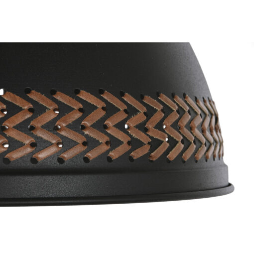Candeeiro de teto Castanho Preto Creme Metal 50 W 39 x 39 x 22 cm (2 Unidades) - Image 2
