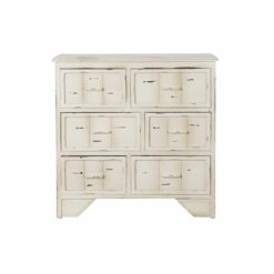 Cómoda Branco Multicolor Madeira Metal Madeira MDF 30 x 40 cm 76 x 35 x 74 cm