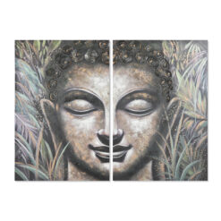 Conjunto de 2 quadros Buda Oriental 160 x 3 x 120 cm