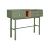 Consola Verde Poliuretano Madeira MDF 120 x 35 x 90 cm