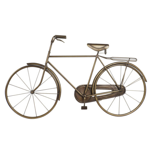 Figura Decorativa Dourado Bicicleta Loft 108 x 8 x 63 cm