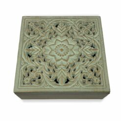 Guarda-Joias Mandala Madeira MDF (20 x 7 x 20 cm)