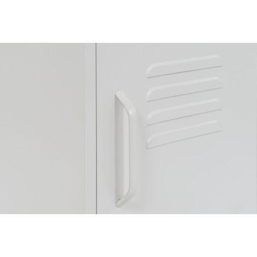 Mesa de Cabeceira Branco Metal 35 x 35 x 51 cm - Image 6