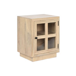 Mesa de Cabeceira Natural Cristal Madeira de mangueira 45 x 35 x 57 cm