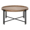 Mesa de Centro Madeira Metal 90 x 90 x 45 cm