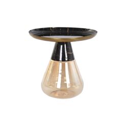 Mesa de apoio Duas cores Cristal Ferro 60 x 60 x 57 cm
