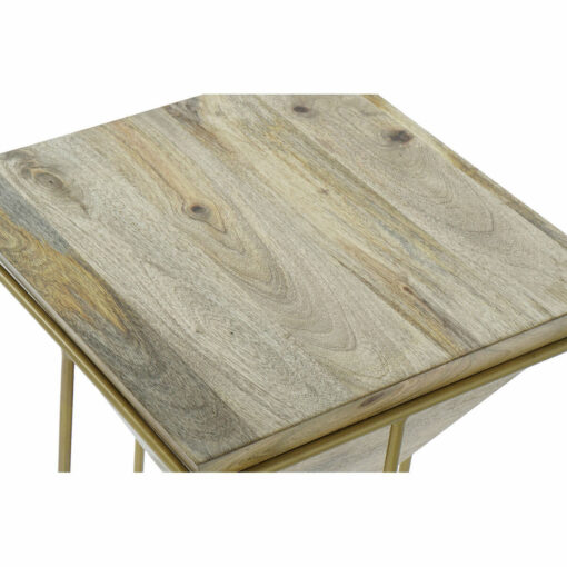 Mesa de apoio Metal Madeira de mangueira (40 x 40 x 45 cm) - Image 2