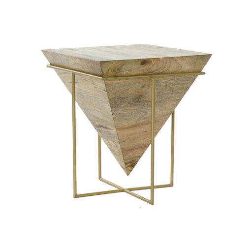 Mesa de apoio Metal Madeira de mangueira (40 x 40 x 45 cm)