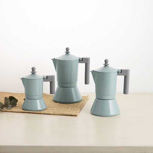 Cafeteira Italiana Quid Ozon Verde Metal 9 Copos - Image 2