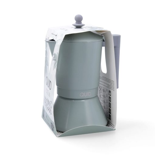 Cafeteira Italiana Quid Ozon Verde Metal 9 Copos - Image 5