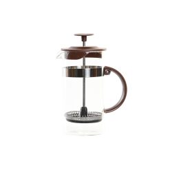 Cafeteira de Êmbolo DKD Home Decor Castanho Transparente Aço inoxidável Vidro de Borosilicato 350 ml 16 x 9 x 18