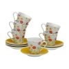 Conjunto de Chávenas de Café Versa Flandes 6 Unidades Porcelana