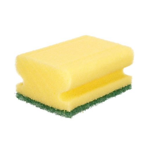 Conjunto de esfregões Amarelo Verde Poliuretano Fibra abrasiva 4 Peças (11 Unidades) - Image 2