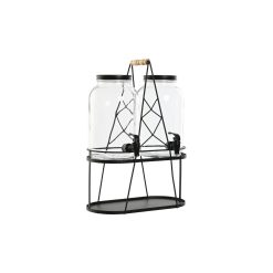 Dispensador de bebidas Home ESPRIT Preto Metal Cristal 3