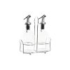 Galheteiro DKD Home Decor Galheteiro Transparente Metal Cristal (2 Unidades) (2 pcs)