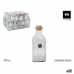 Garrafa de Vidro La Mediterránea Medi Tampa 725 ml (12 Unidades)