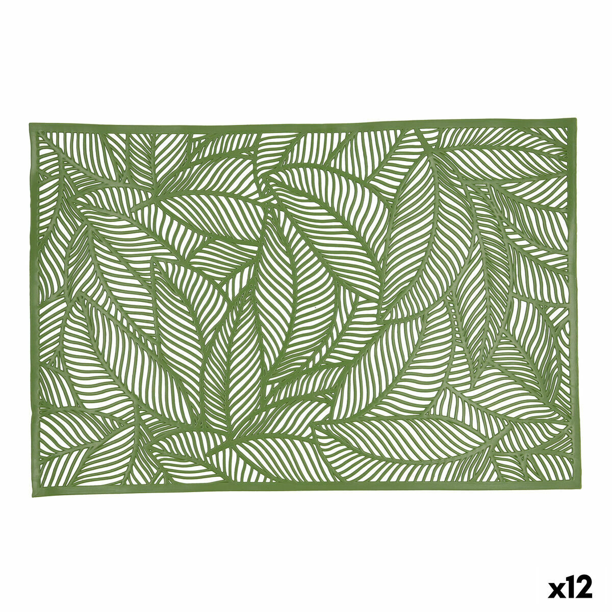 Individuais Quid Habitat Folhas Verde 30 x 45 cm (Pack 12x) - Image 2