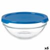 Lancheira Redonda com Tampa Chefs Azul 595 ml 14 x 6