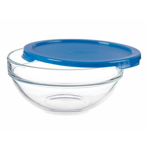 Lancheira Redonda com Tampa Chefs Azul 595 ml 14 x 6,3 x 14 cm (6 Unidades) - Image 3