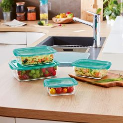 4 cm Turquesa 380 ml Vidro (6 Unidades)