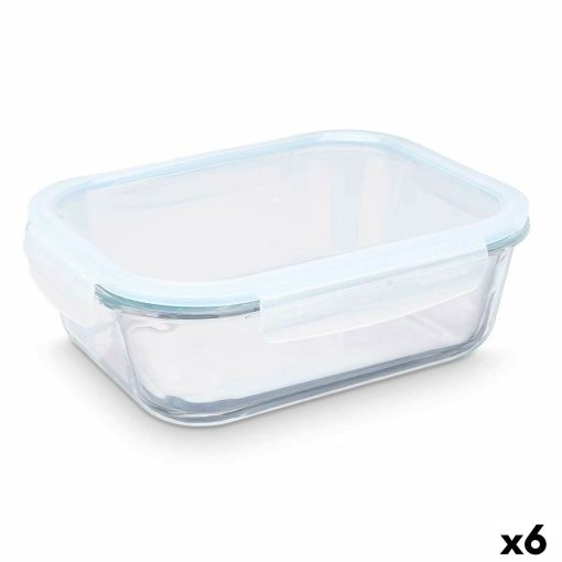 Lancheira Transparente Silicone Vidro de Borosilicato 2