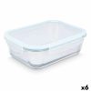 Lancheira Transparente Silicone Vidro de Borosilicato 2