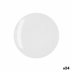 Prato de Sobremesa Quid Select Basic Branco Plástico 20 cm (24 Unidades)