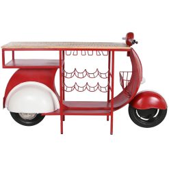 Suporte para garrafas Home ESPRIT Vermelho Metal 165 x 60 x 100 cm