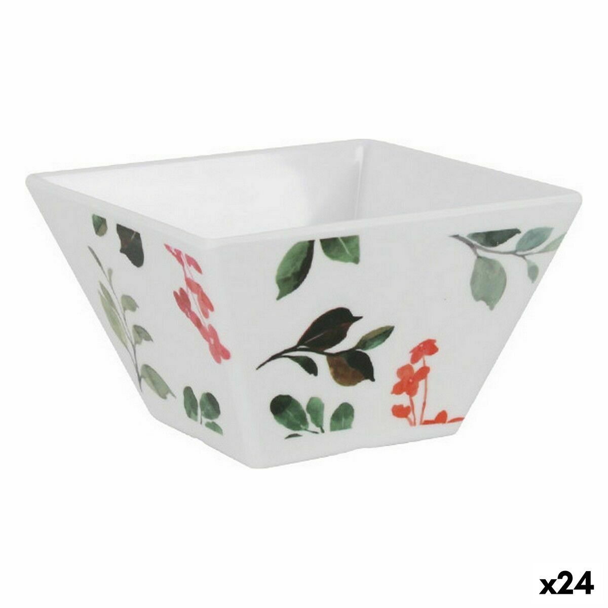 Taça para Aperitivos La Mediterránea Petunia Melamina Brilho 10 x 10 x 6 cm (24 Unidades)