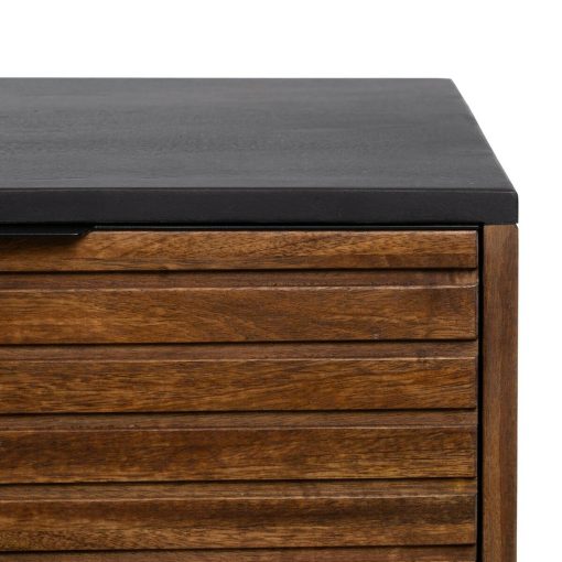 Aparador ABNER Castanho Preto 160 x 40 x 75 cm - Image 4
