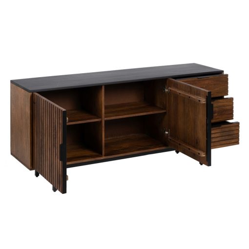 Aparador ABNER Castanho Preto 160 x 40 x 75 cm - Image 8