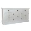 Aparador   Branco Laranja Madeira Plástico 160 x 41 x 83 cm