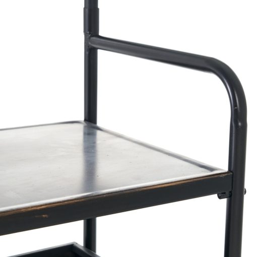 Aparador com Gavetas BRICK Bengaleiro Castanho Preto Ferro 111 x 37 x 185 cm - Image 6