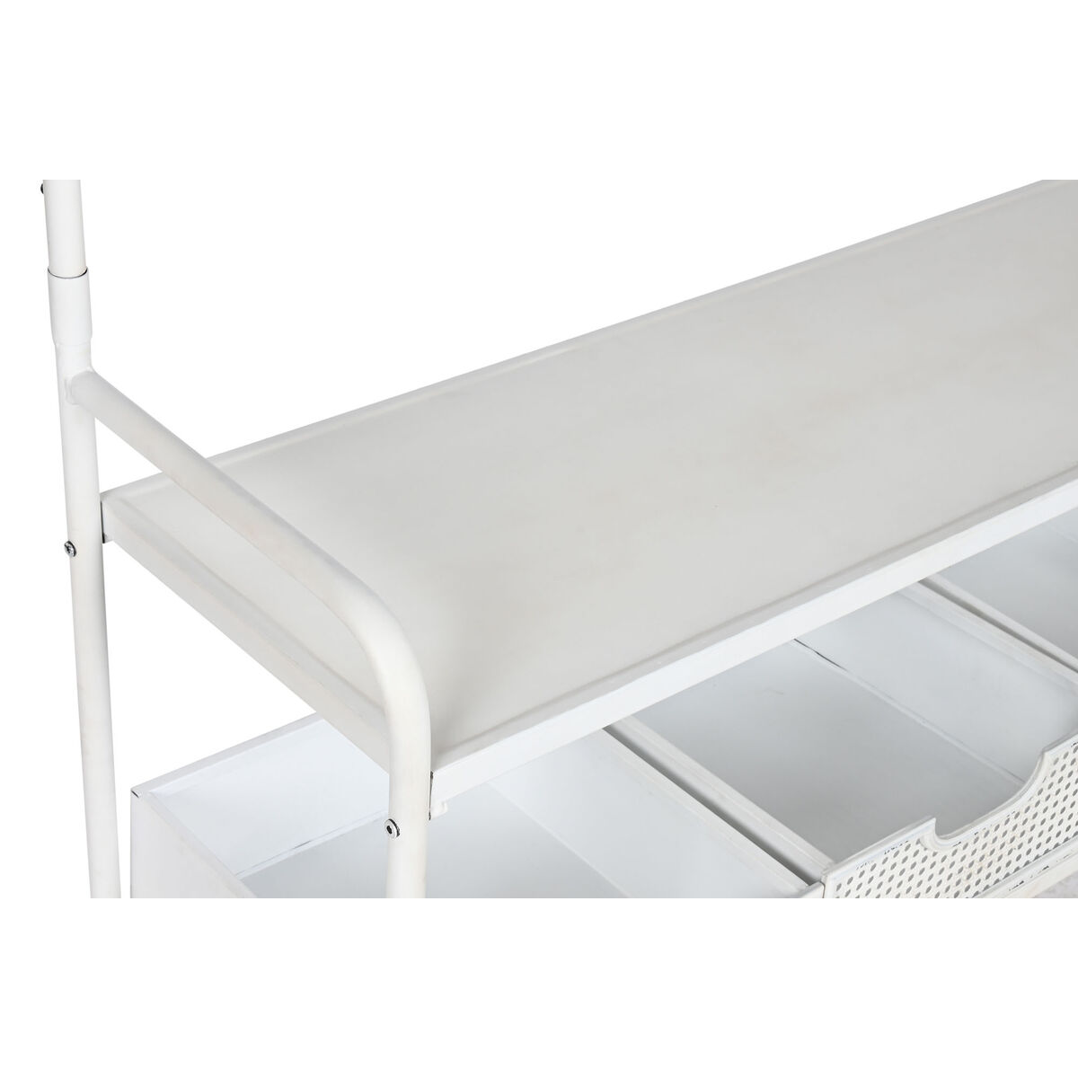 Aparador com Gavetas Branco Metal 110 x 36 x 186 cm - Image 4