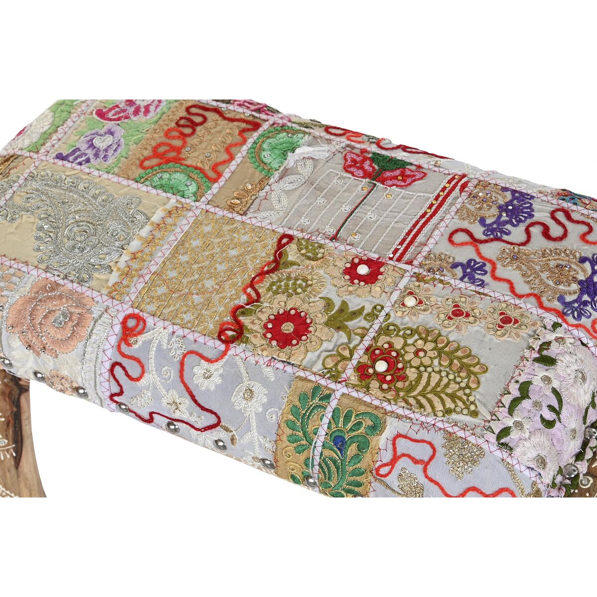 Banqueta Elefante Multicolor Madeira de mangueira 65 x 31,7 x 38 cm - Image 4
