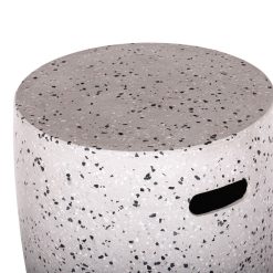 Alternative view of Banqueta Terrazzo Branco 40 x 40 x 45 cm